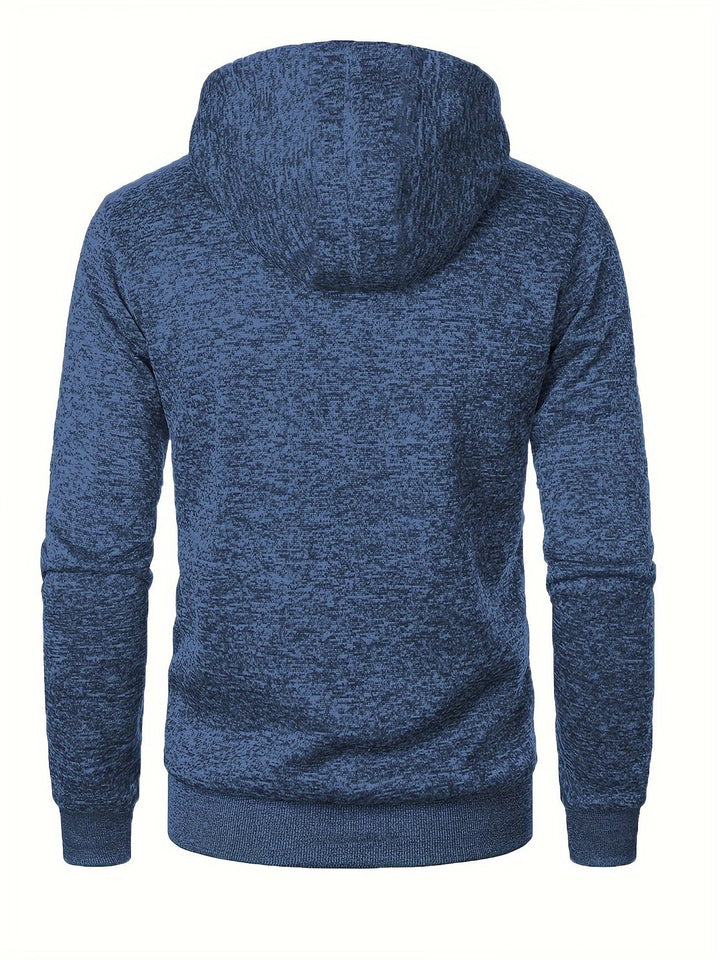 Ewen - Manga Larga Con Cremallera Sudadera Con Capucha