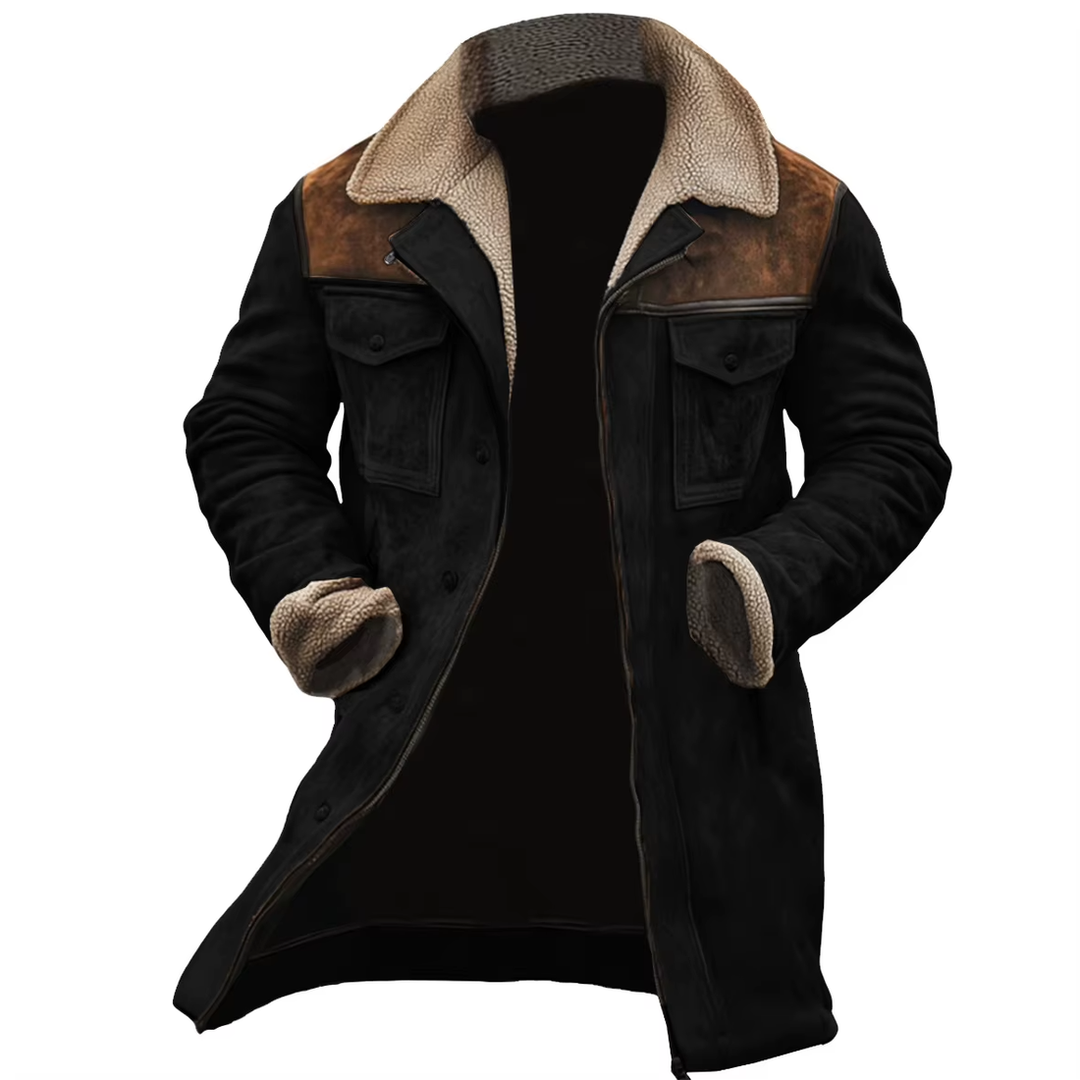Braden - Chaqueta De Ante Con Cuello De Sherpa