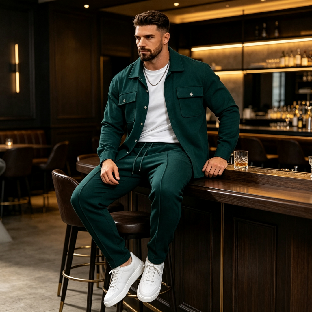 Gustave - Conjunto De Camisa De Manga Larga Y Pantalones