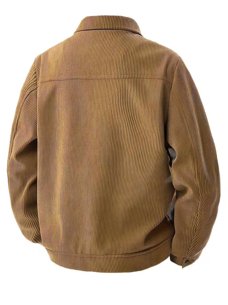 Matthaus - Chaqueta de Pana Con Cuello y Bolsillos Con Solapa
