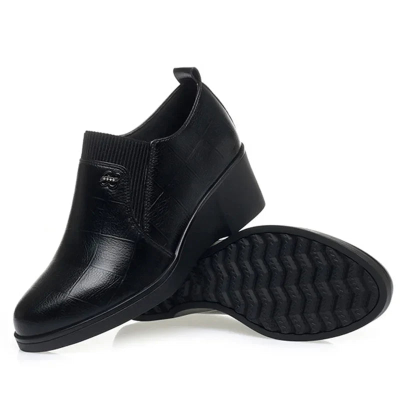 Switolina - Zapatos De Cuña De Piel a La Moda