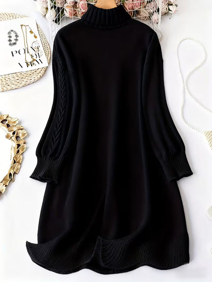 Malkina - Cómodo Vestido De Punto De Manga Larga
