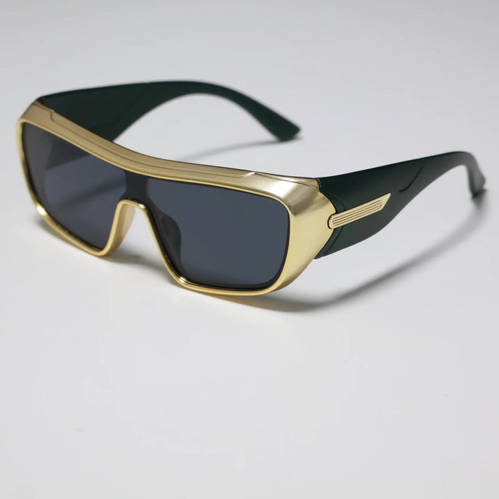 ShieldNova - Gafas De Sol Con Montura Tipo Escudo y Diseño Elegante