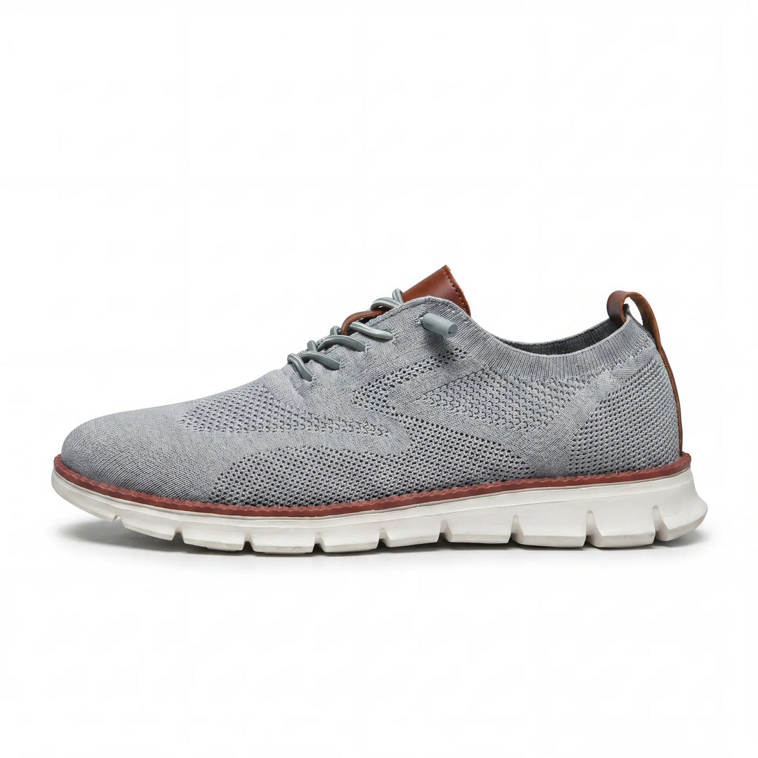 Muhittin - Zapatillas Con Parte Superior de Punto y Cierre con Cordones