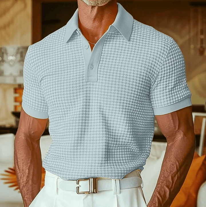 Ishaan - Polo a Cuadros Con Textura