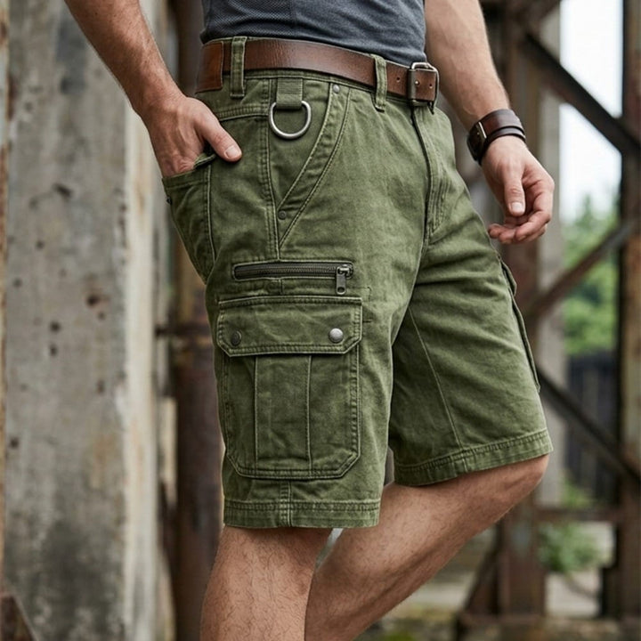 Pezeshkian - Pantalones Cortos Carga de Vaquero Con Estilo
