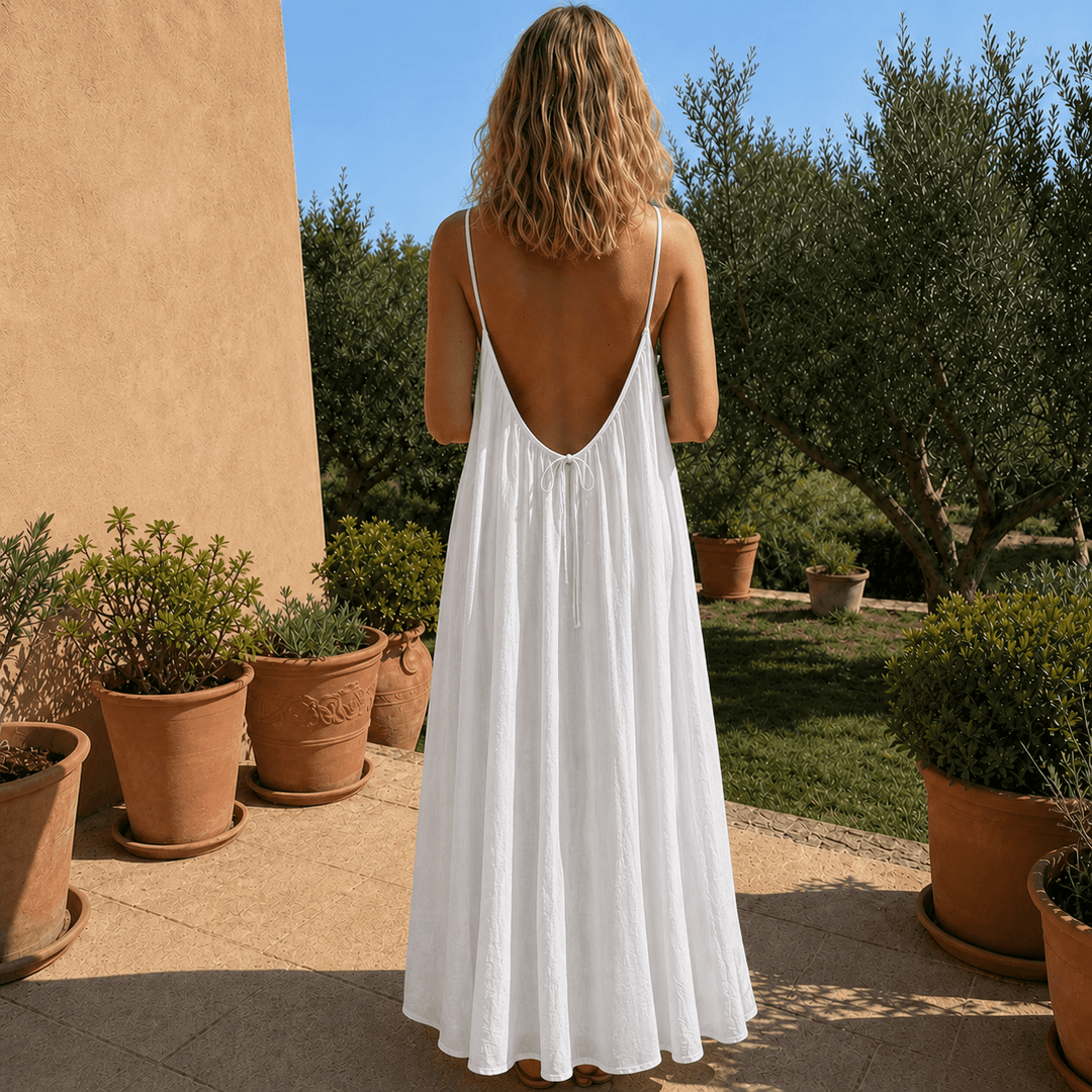 Diandra - Elegante Vestido Largo Sin Espalda