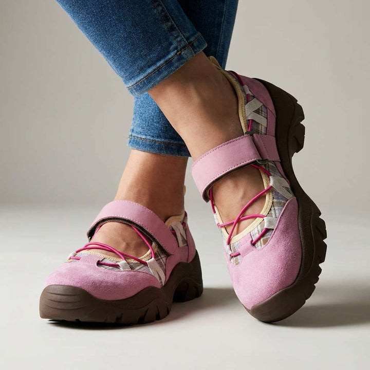 Wylma - Zapatillas Deportivas de Suela Gruesa Con Tira de Velcro
