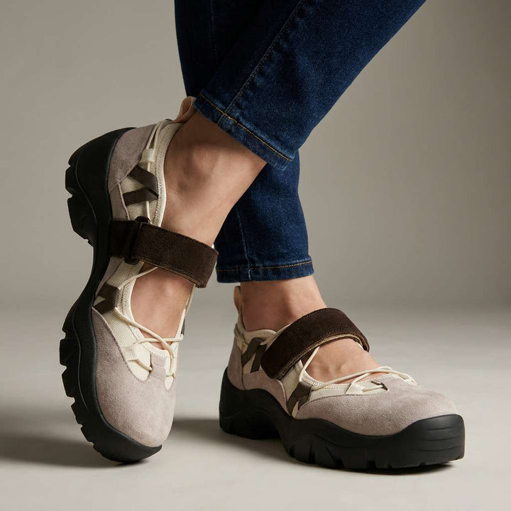 Wylma - Zapatillas Deportivas de Suela Gruesa Con Tira de Velcro