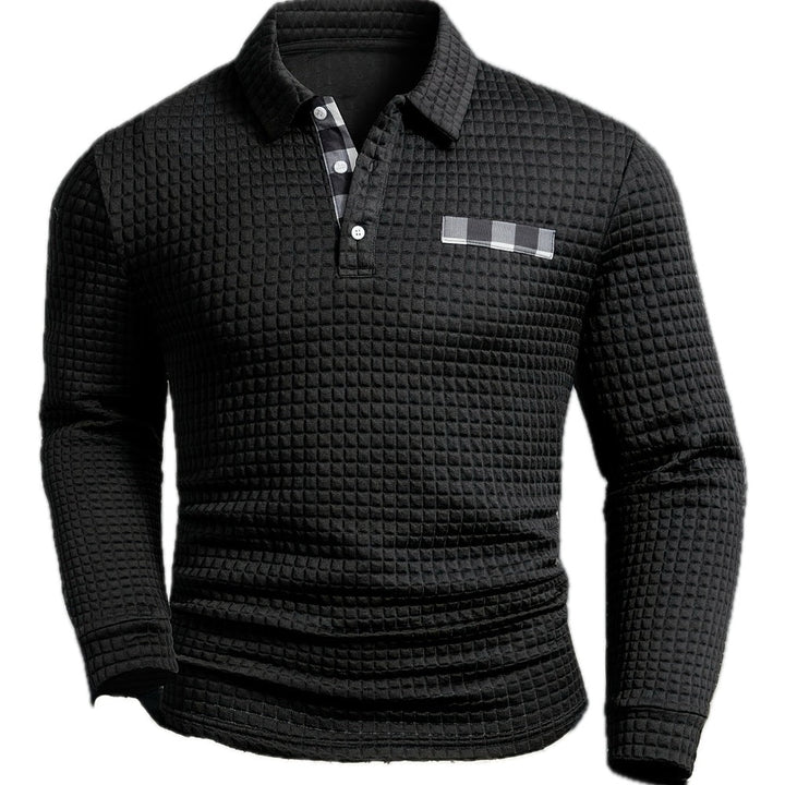 Dekan - Polos de Manga Larga con Tejido Tipo Gofre