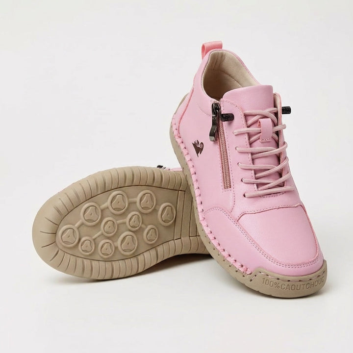 Schreiner - Zapatillas Deportivas con Cordones y Cremallera Con Costuras en Contraste