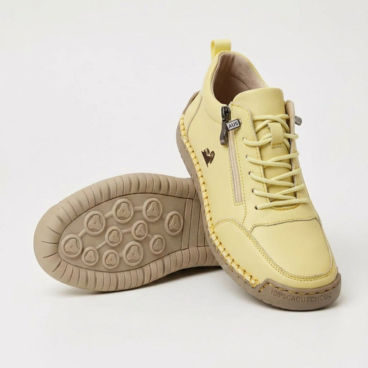 Schreiner - Zapatillas Deportivas con Cordones y Cremallera Con Costuras en Contraste