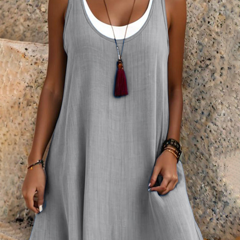 Billina - Vestido De Verano En Capas Sin Tirantes