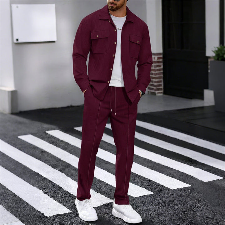 Gustave - Conjunto De Camisa De Manga Larga Y Pantalones