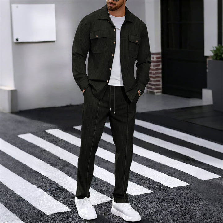 Gustave - Conjunto De Camisa De Manga Larga Y Pantalones