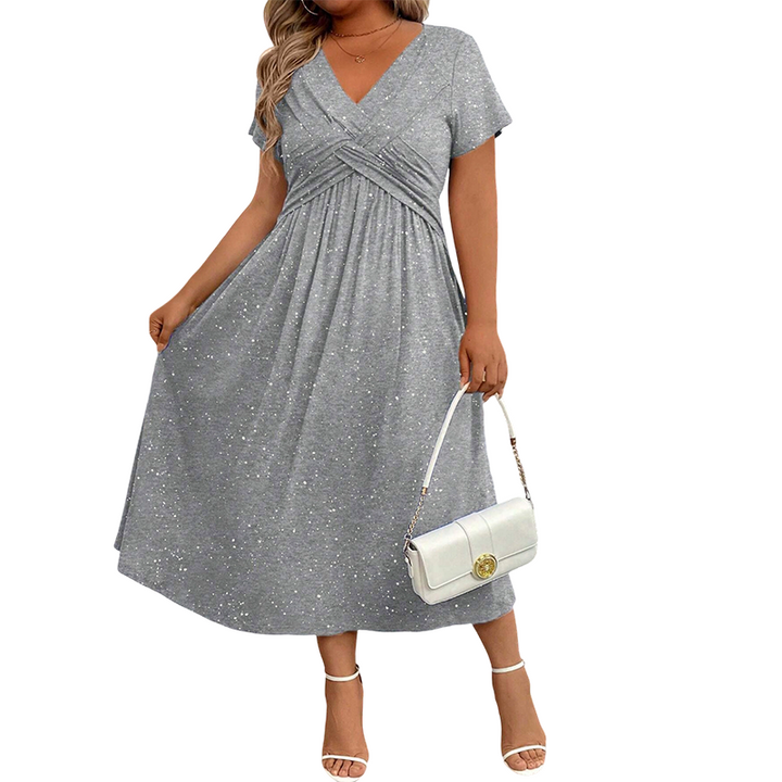 Sylinaa - Vestido Brillante Con Detalle Retorcido