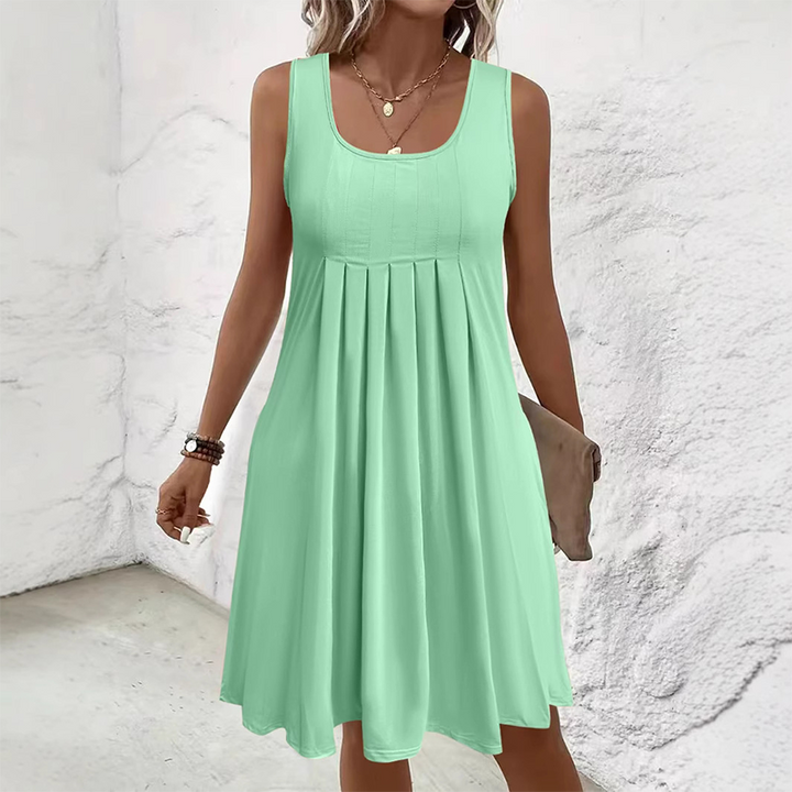 Fiorela - Vestido Midi Sin Mangas