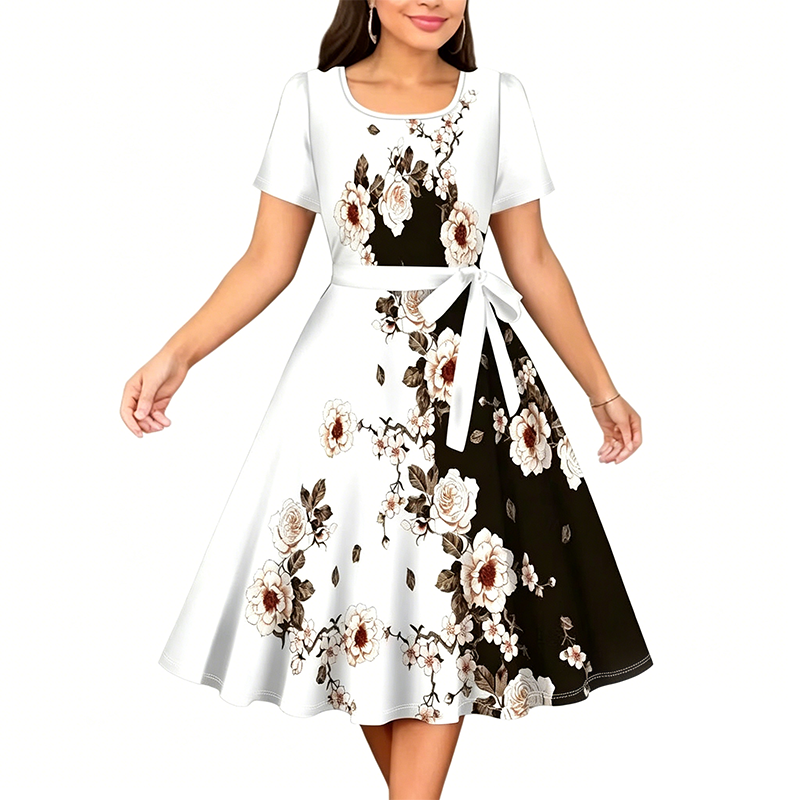 Chuckie - Vestido Recto Con Estampado Floral