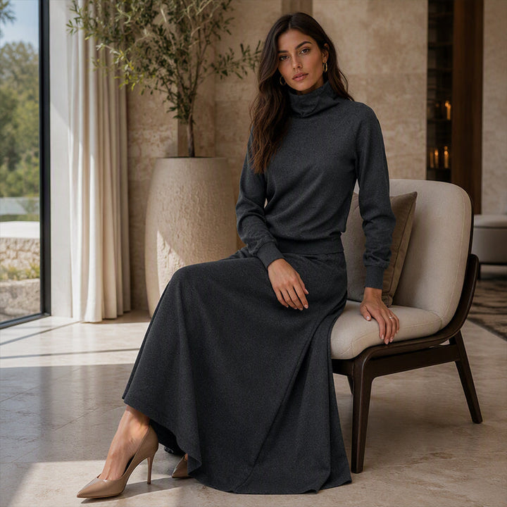 Gizem - Conjunto De Polo Y Falda Maxi