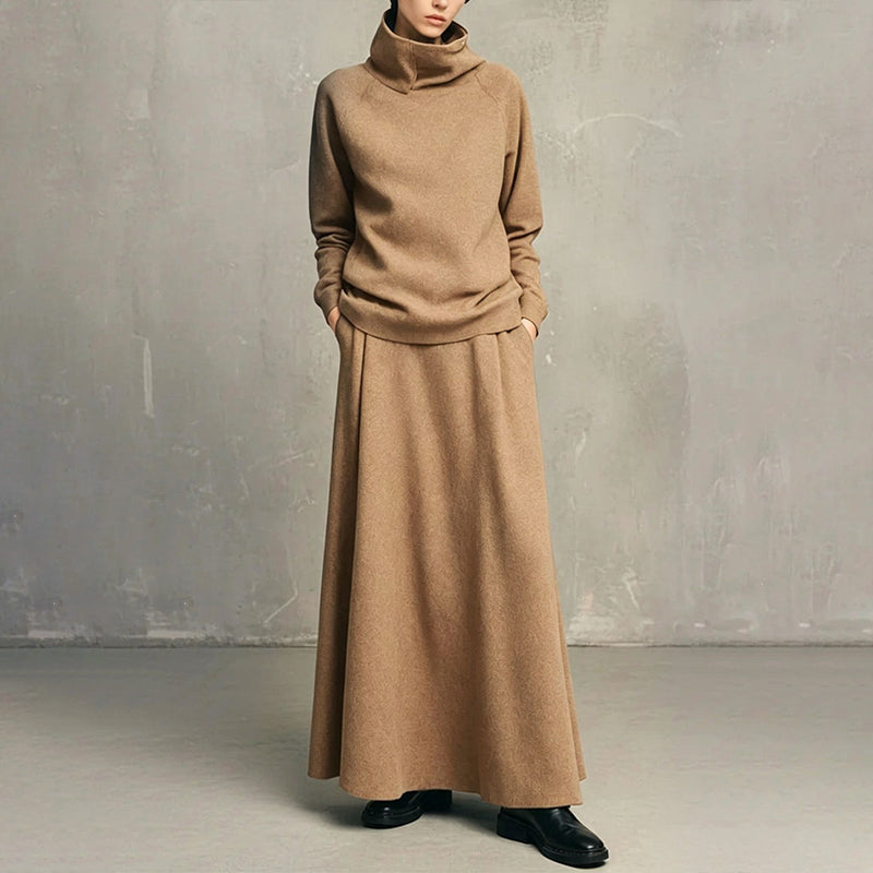 Gizem - Conjunto De Polo Y Falda Maxi
