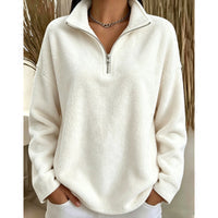 Akino - Jersey de Forro Polar Con Media Cremallera y Cuello