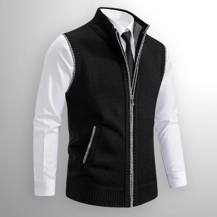 Obertan - Elegante Chaleco Con Cremallera Completa
