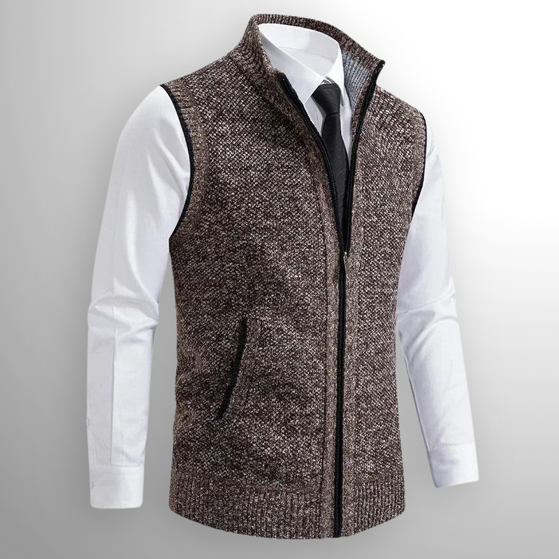 Obertan - Elegante Chaleco Con Cremallera Completa
