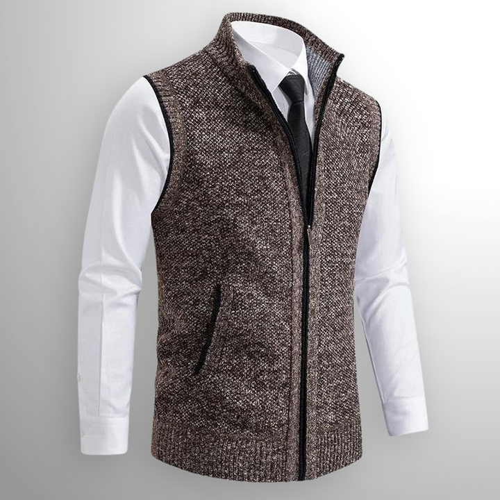 Obertan - Elegante Chaleco Con Cremallera Completa